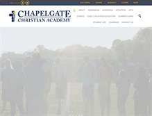 Tablet Screenshot of chapelgateacademy.org